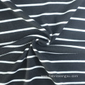 Single Jersey Knit Stripe Dress Fabric For Clothing